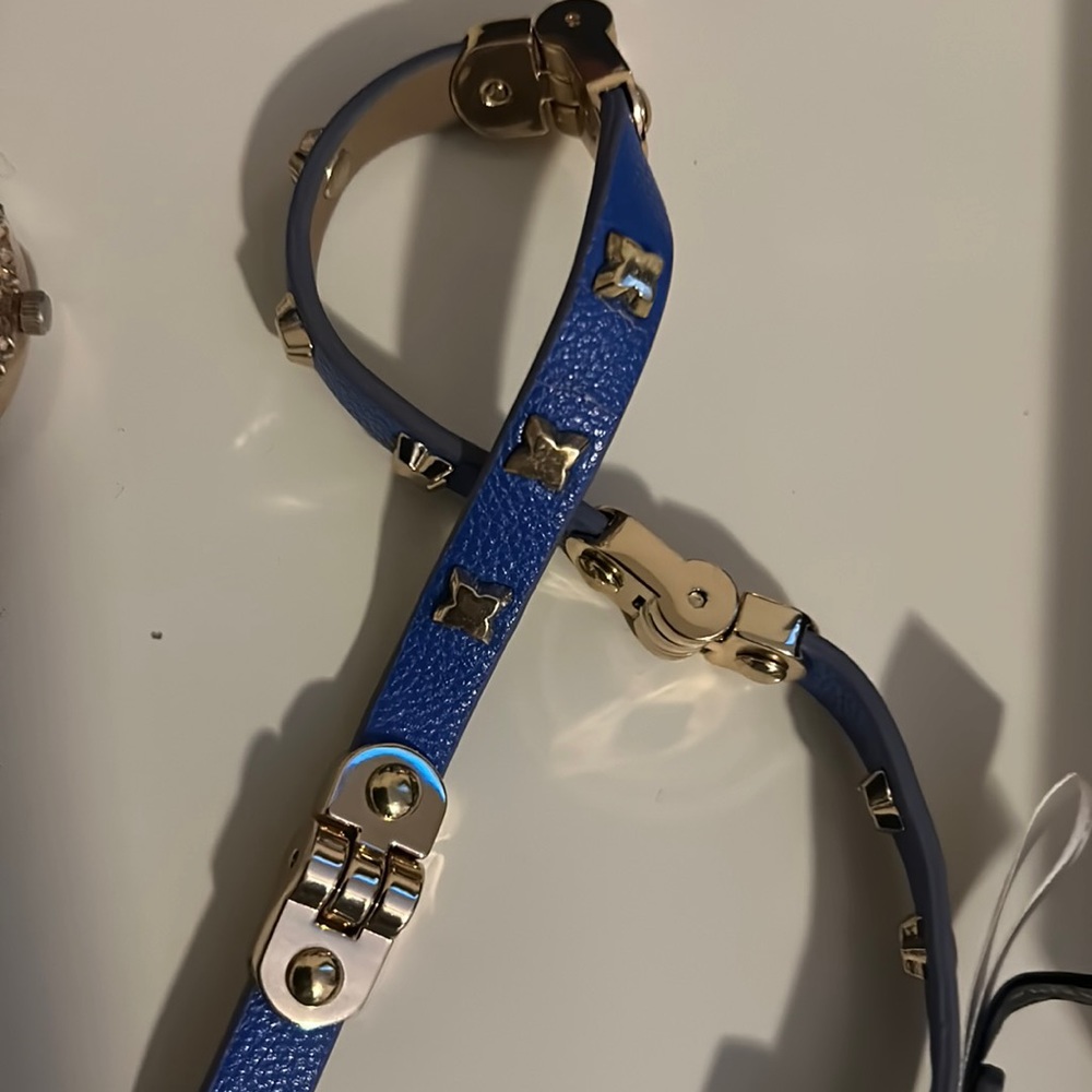 BCBG beautiful royal blue leather bracelet